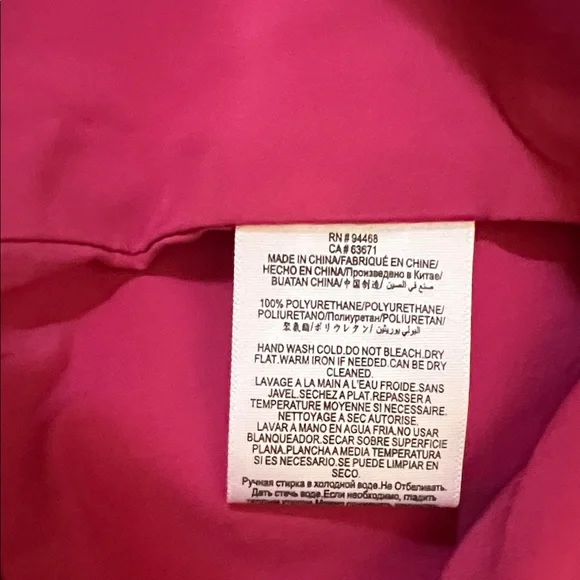 BCBG Fuchsia Faux Leather Mini Skirt Small - Picture 6 of 6